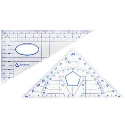 Bộ 2 Thước Eke - Ánh Dương TRAD-2