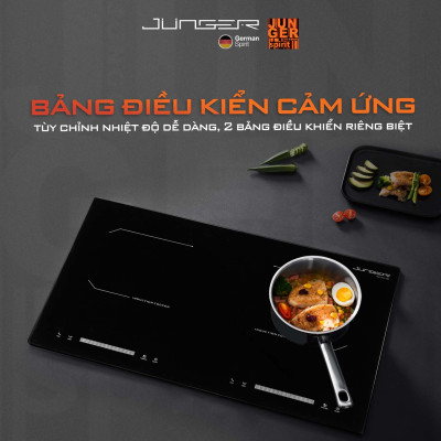 Bếp từ đôi Junger CEJ-202-II 4000W Tích hợp khóa phím an toàn Hàng Chính Hãng Bảo Hành 36 Tháng