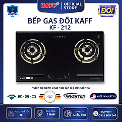Bếp ga đôi KAFF KF-212 - Hàng chính hãng
