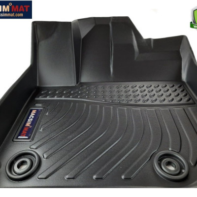 Thảm lót sàn xe ô tô Honda HRV (sd) 2016-nay Nhãn hiệu Macsim chất liệu nhựa TPE cao cấp màu đen