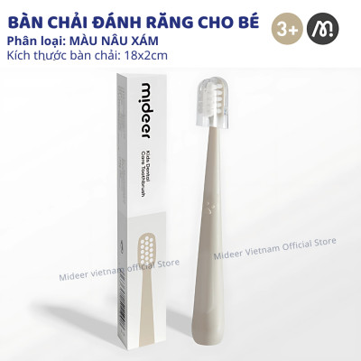 Bàn chải đánh răng cho bé Mideer Kids Dental Care Toothbrush 1 2 3 Tuổi