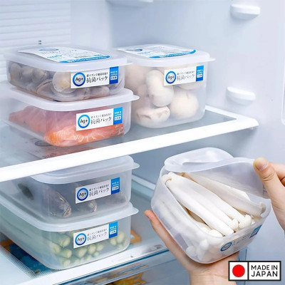 Hộp đựng thực phẩm kháng khuẩn Ag+ 600ml - Hàng nội địa Nhật Bản nhập khẩu chính hãng