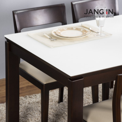 Bộ Bàn ăn Houston 6 chỗ dark brown 1504100001-02