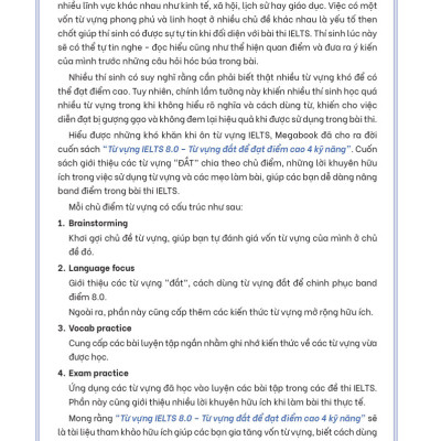 Từ Vựng Ielts 8.0 - Từ Vựng Đắt Để Đạt Điểm Cao 4 Kỹ Năng