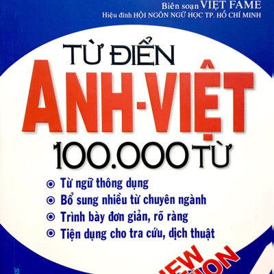 Từ Điển Anh - Việt 100.000 Từ