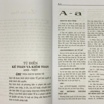 Sách - Từ Điển Kế Toán Và Kiểm Toán (Anh - Việt)