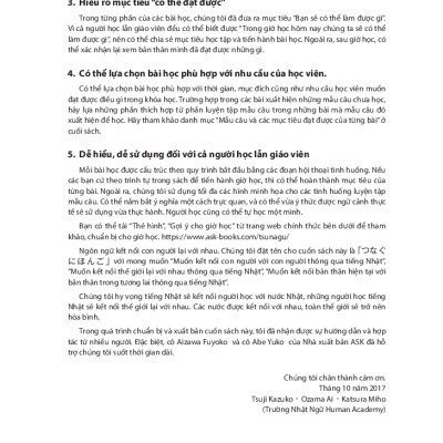 Tiếng Nhật Giao Tiếp Cơ Bản - Tsunagu Nihongo Tiếng Nhật Kết Nối Sơ Cấp 2 - Tsuji Azuko, Ozama Ai, Katsura Miho