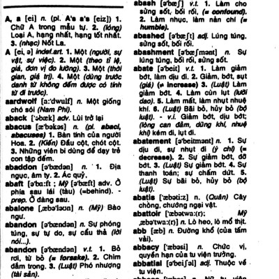 Từ Điển Anh - Việt