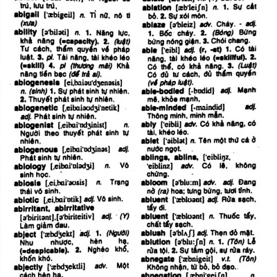 Từ Điển Anh - Việt