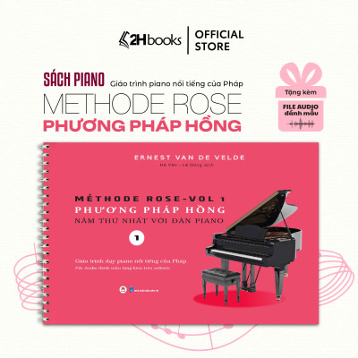 Sách- Phương Pháp Hồng Năm Thứ Nhất Với Đàn PIANO, Tập 1- Giáo Trình dạy PIANO nổi tiếng của Pháp (Tái Bản 2024)- 2HBooks