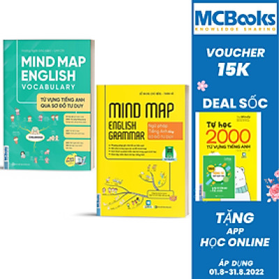 Combo Mind Map English Grammar – Ngữ pháp tiếng anh bằng sơ đồ tư duy Và Từ Vựng Tiếng Anh Qua Sơ Đồ Tư Duy - Nghe Qua App (NHH)