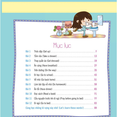 Tiếng Anh Giao Tiếp Cho Trẻ Em - Daily Routines - Nếp Sinh Hoạt Hằng Ngày