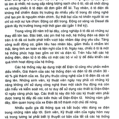Điện Tử Ô Tô (Phần Cơ Bản) - Giáo Trình Điện Tử Ô Tô  - PGS. TS. Nguyễn Vũ Quỳnh 