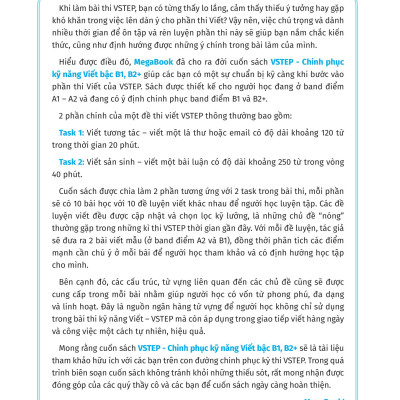 Combo VSTEP - Chinh Phục Kỹ Năng Nói - Viết Và Luyện Đề Thi Bậc B1-C1 (Bộ 3 Cuốn) (MEGA)