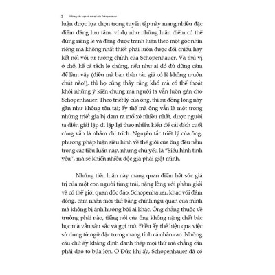  Những Tiểu Luận Về Tồn Tại Của Arthur Schopenhauer - Thiên Trang dịch - (bìa mềm)