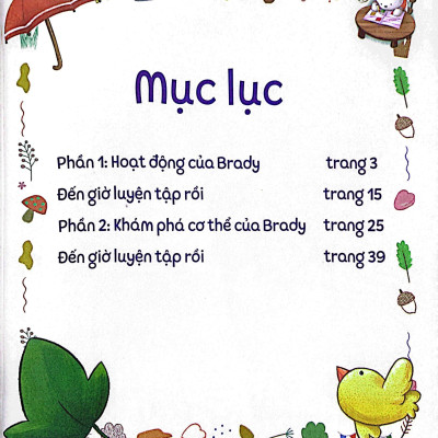 Brady Siêu Đỉnh - 365 Ngày Phát Triển Trí Tuệ - Level 1 - Hoạt Động Và Khám Phá Cơ Thể