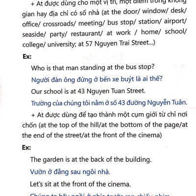 Giới Từ Trong Tiếng Anh