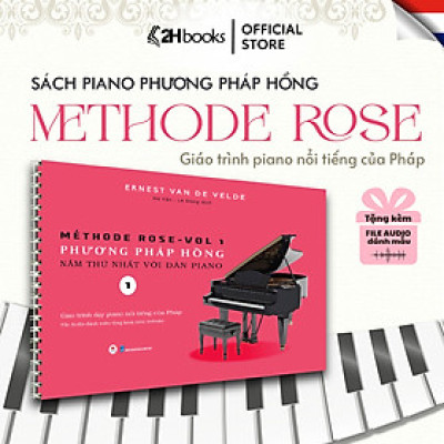 Sách- Phương Pháp Hồng Năm Thứ Nhất Với Đàn PIANO, Tập 1- Giáo Trình dạy PIANO nổi tiếng của Pháp (Tái Bản 2024)- 2HBooks