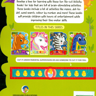 Dinosaurs - Activity And Colouring Book (Sách Hoạt Động Và Tô Màu: Khủng Long)