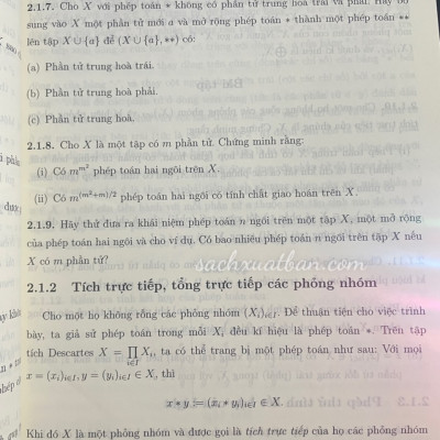 Sách Bài Tập Cơ Sở Đại Số Hiện Đại