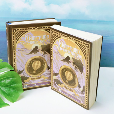 Sách - Năm tuần trên khinh khí cầu [Bìa Cứng] - Chuyến du lịch độc đáo xuyên qua châu Phi hoang dã - Đinh Tị Books