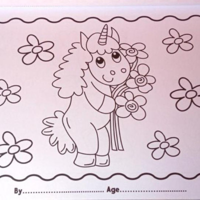 I Love To Colour My Placemat: Unicorns