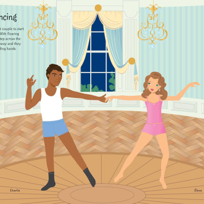 Sticker Dolly Dressing Dancers