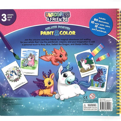 Unicorns & Friends Deluxe Poster Paint & Color
