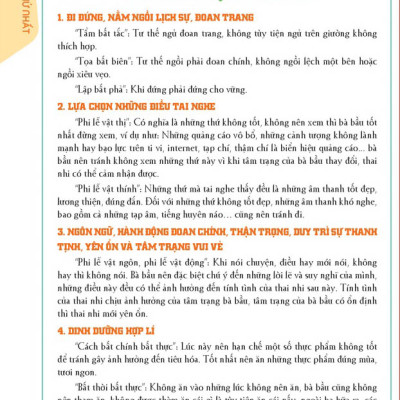 HÀNH TRÌNH THAI GIÁO 280 NGÀY - MỖI NGÀY ĐỌC MỘT TRANG