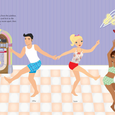 Sticker Dolly Dressing Dancers