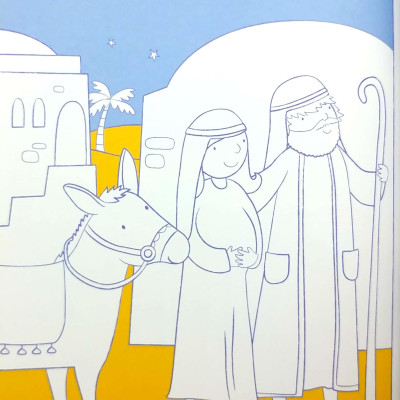 First Colouring Book Nativity