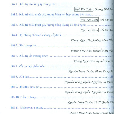 Bệnh Học Ngoại Khoa Chấn Thương Chỉnh Hình (Dùng cho đào tạo sau đại học)