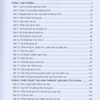 Bài Giảng Phẫu Thuật Tạo Hình Thẩm Mỹ Cơ Bản (Xuất bản lần thứ hai có sửa chữa)
