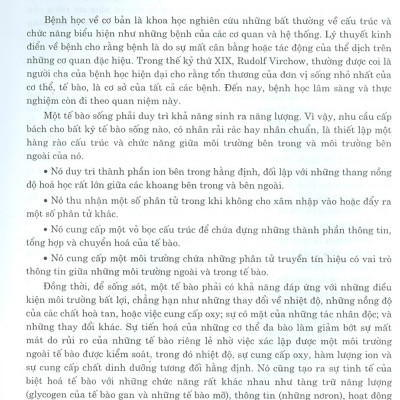 Bệnh Học Đại Cương (Dùng Cho Đào Tạo Bác Sĩ Và Học Viên Sau Đại Học)