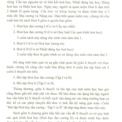 Bài Tập Hóa Học Đại Cương Tập 2: Cơ Sở Quy Luật Các Quá Trình Hóa Học