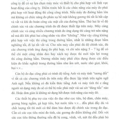 Sổ Tay Công Tác Trắc Địa Trong Thi Công Đường Hầm Và Công Trình Thủy Điện