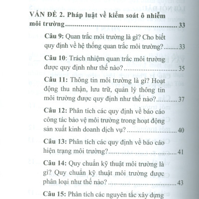 Hướng Dẫn Ôn Tập Luật Môi Trường - Dùng Cho Hệ Đào Tạo Cử Nhân Và Thạc Sĩ Các Chuyên Ngành Thuộc Lĩnh Vực Khoa Học Pháp Lý 