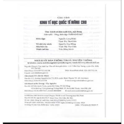 Giáo trình Kinh tế học quốc tế nâng cao ( xbtt)
