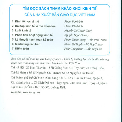Bài Tập Kinh Tế Vi Mô Chọn Lọc (Dùng trong các trường đại học, cao đẳng khối kinh tế)