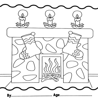 I Love To Colour My Placemat - Christmas (Red)