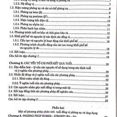 Giáo Trình Phương Pháp Xác Định Tuổi ĐỊa Chất Bằng Đồng Vị Phóng Xạ