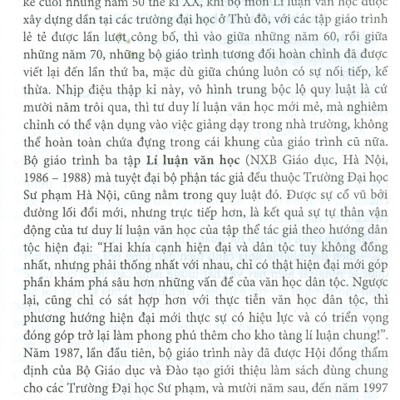 Lí Luận Văn Học - Tập 1 - Văn Học, Nhà Văn, Bạn Đọc (Tái bản năm 2020)