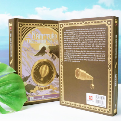 Sách - Năm tuần trên khinh khí cầu [Bìa Cứng] - Chuyến du lịch độc đáo xuyên qua châu Phi hoang dã - Đinh Tị Books