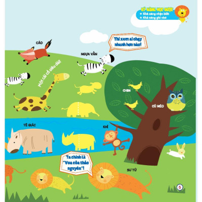 Sách - Bóc Dán Thông Minh - Động Vật Đáng Yêu - Cho Bé 3 - 7 Tuổi - Minh Thắng