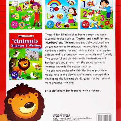 My Animals Stickers & Writing Book