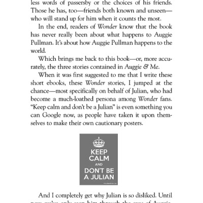 Auggie & Me: Three Wonder Stories