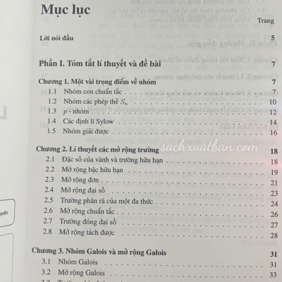 Combo 2 cuốn Cơ sở lí thuyết Galois và Bài tập lí thuyết Galois