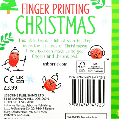 Usborne Minis: Finger Printing Christmas