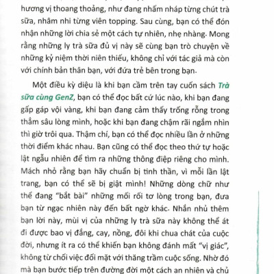 Sách - Trà Sữa Cùng Gen Z