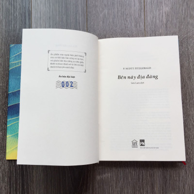"BÊN NÀY ĐỊA ĐÀNG" - F. SCOTT FITZGERALD (Bản cứng áo bọc)